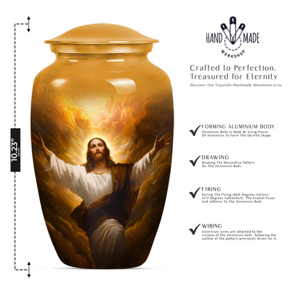 Urn for adult male ashes, 