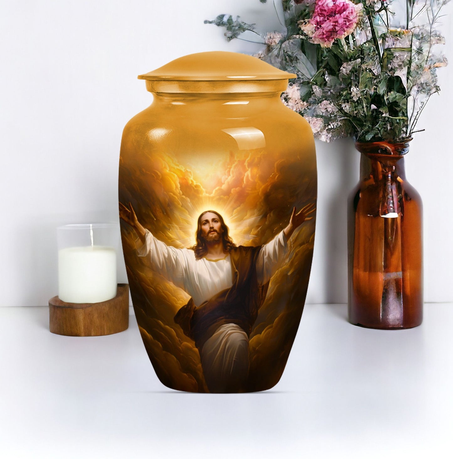 Urn for adult male ashes, 