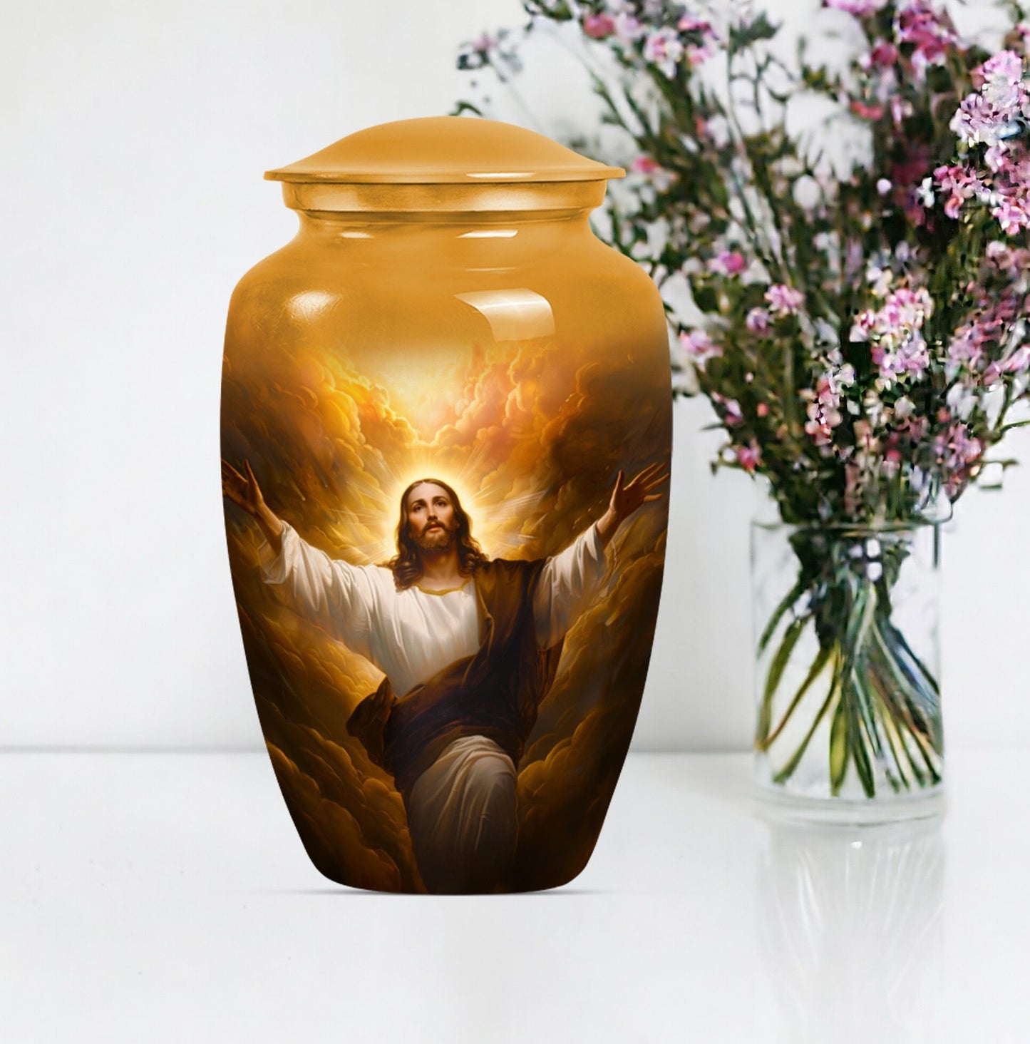 Urn for adult male ashes, 