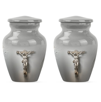 Jesus Urn made of aluminium.