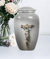 Jesus Urn made of aluminium.