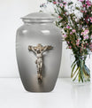 Jesus Urn made of aluminium.