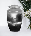 classic Jesus Urn, a large memorial adult urn for cremation