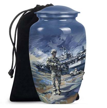 military urn for large cremation