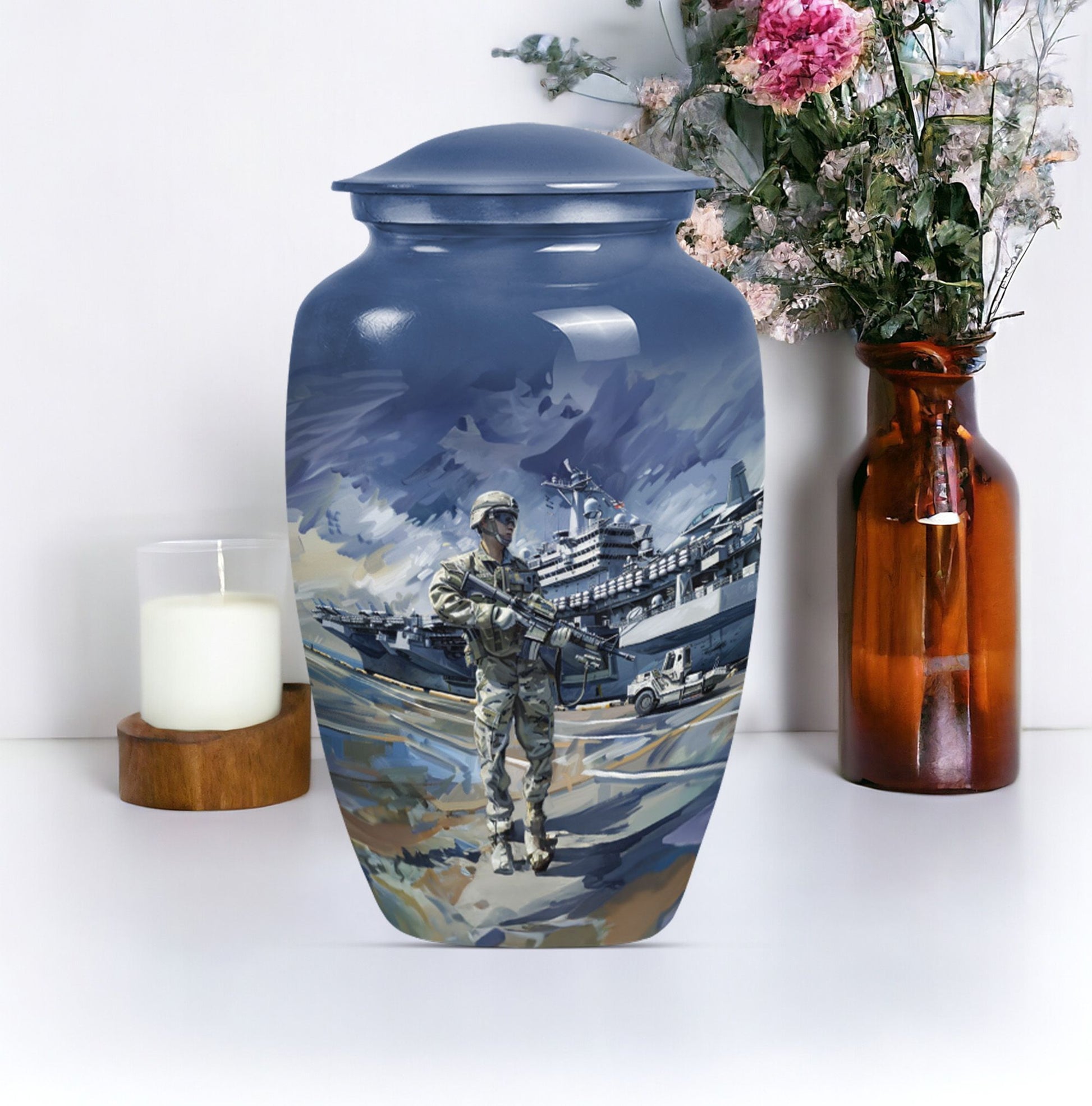 military urn for large cremation