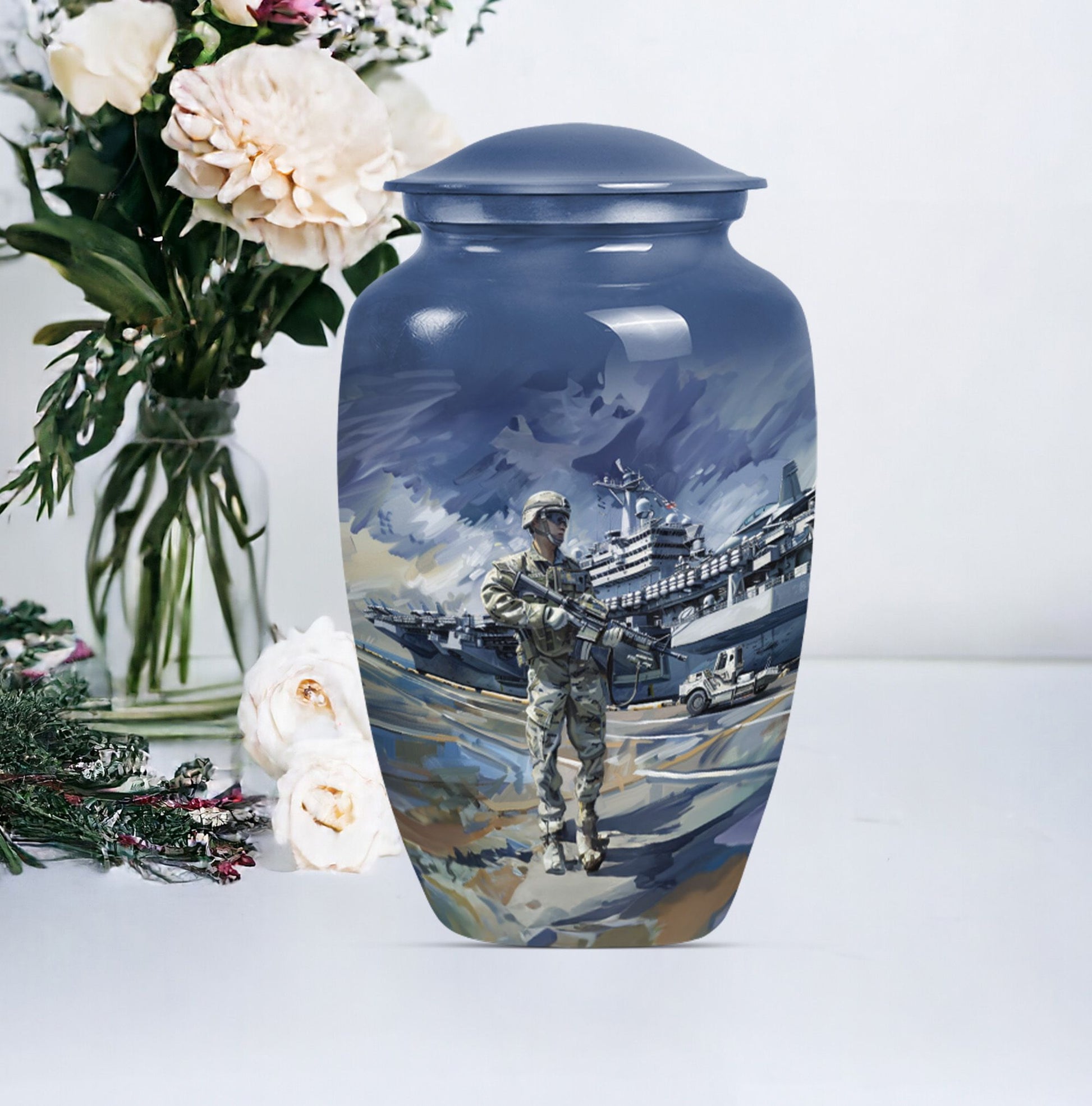 military urn for large cremation