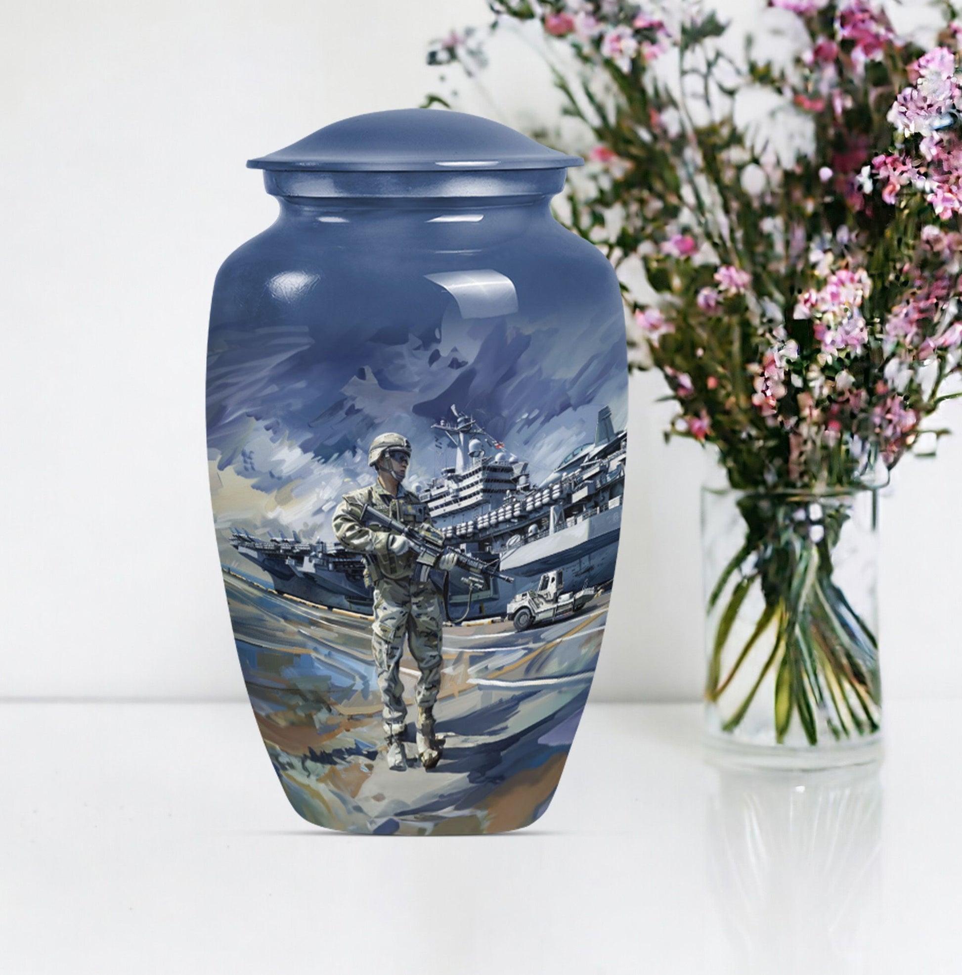 military urn for large cremation