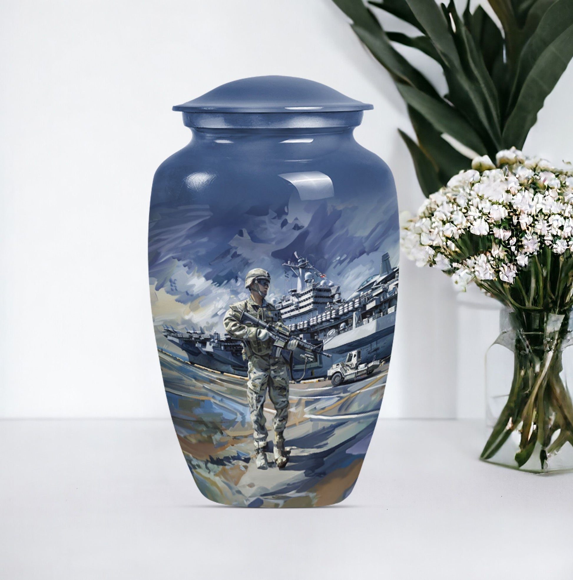 military urn for large cremation