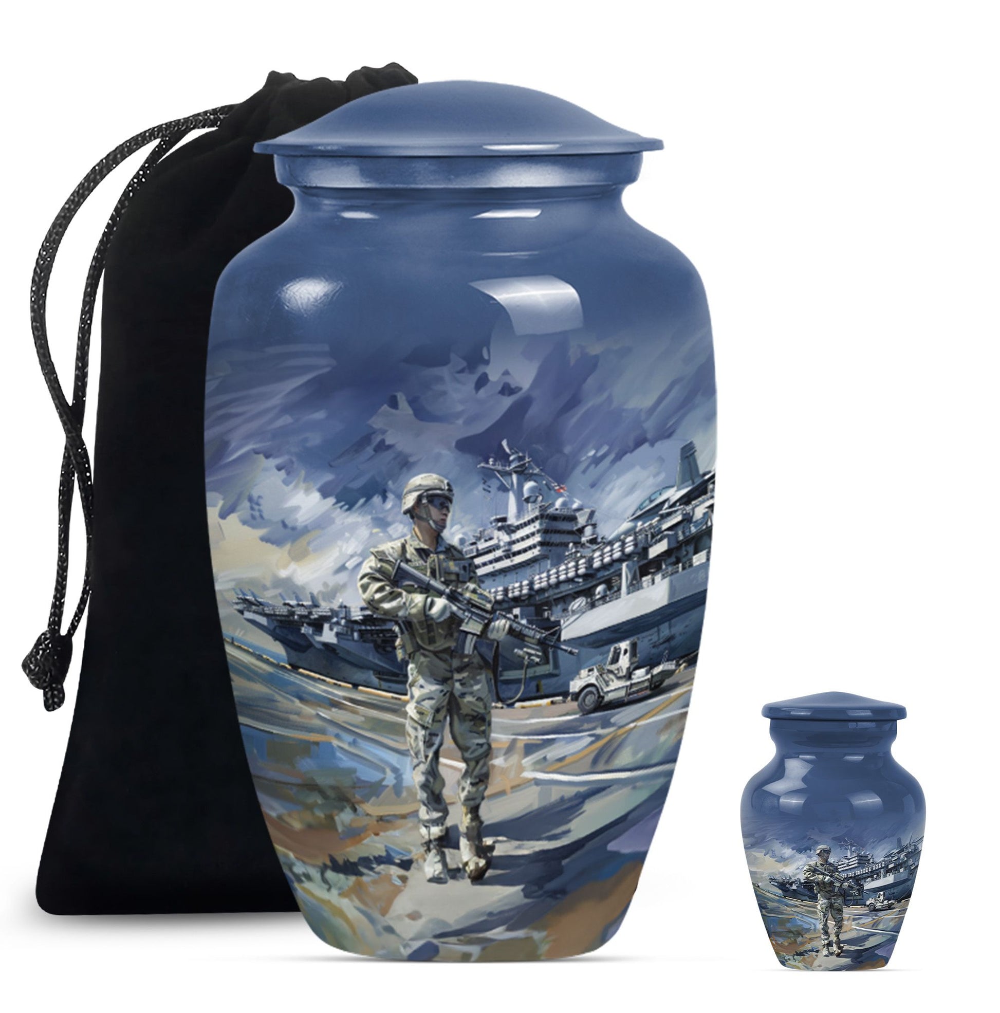 military urn for large cremation