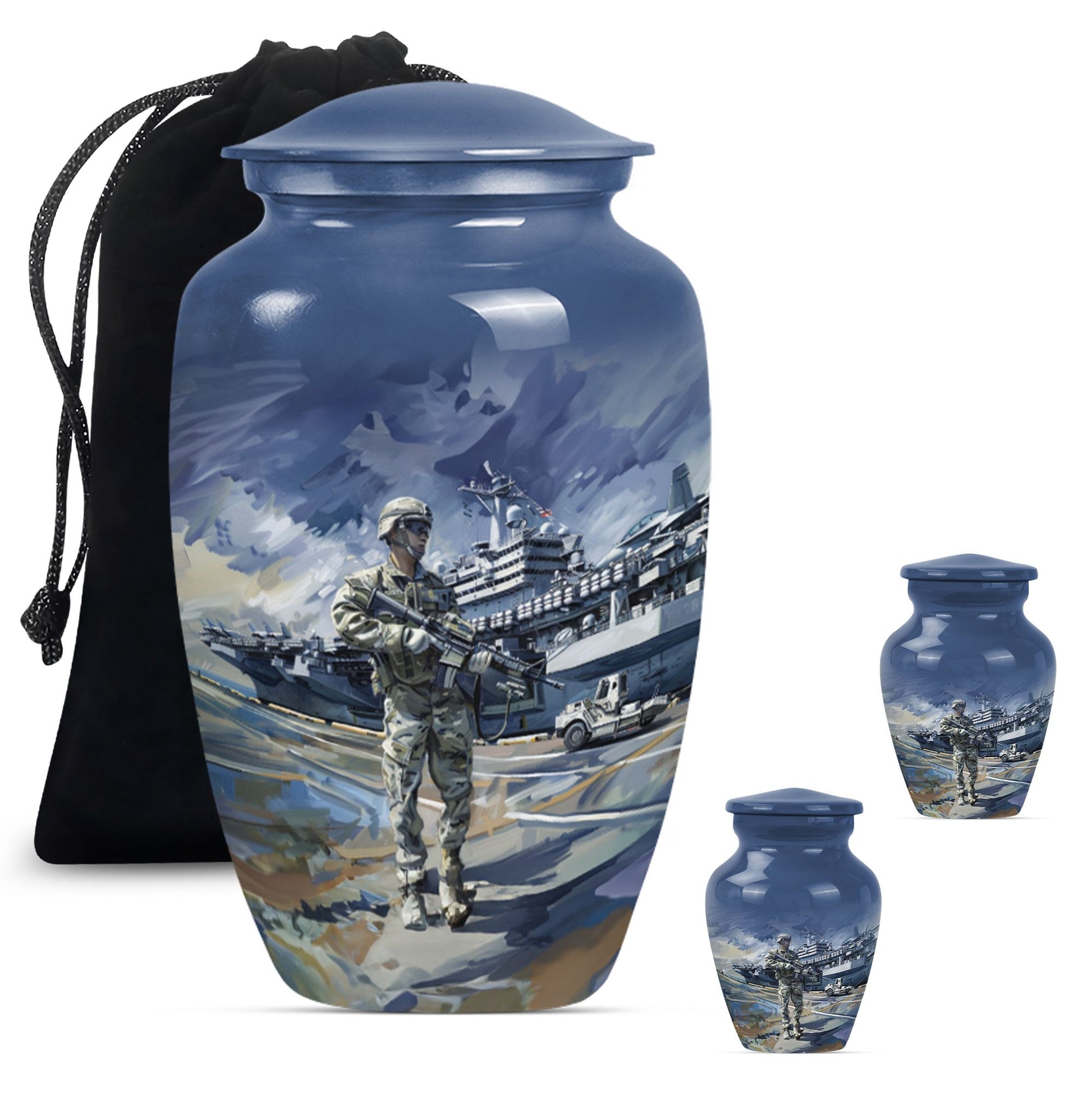 military urn for large cremation