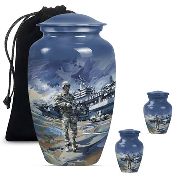 Large Urn with 2 Mini Urn