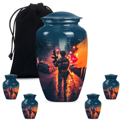 military burial urn.