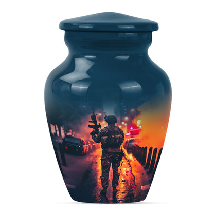 military burial urn.