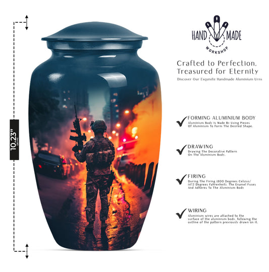 military burial urn.