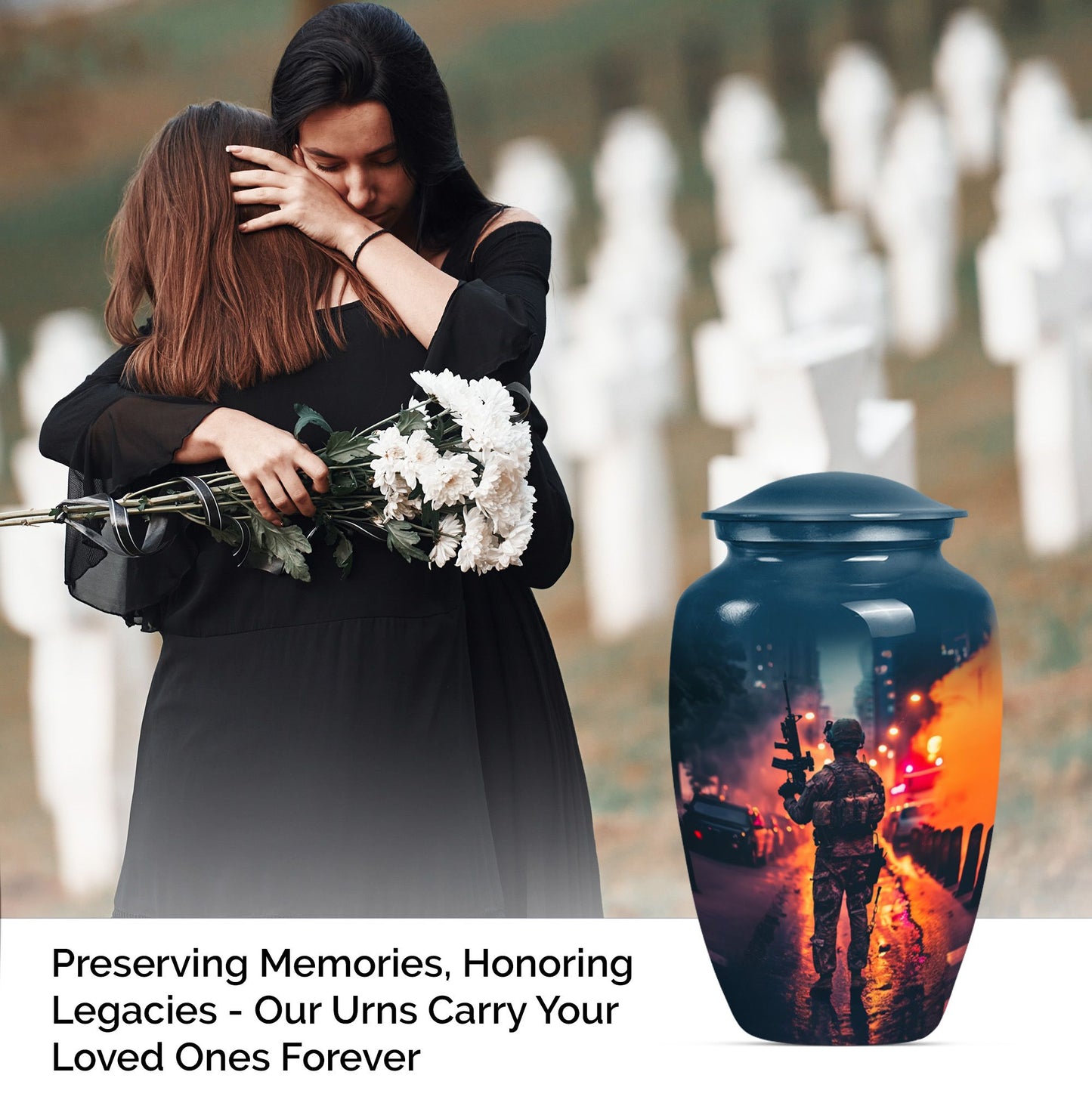 military burial urn.