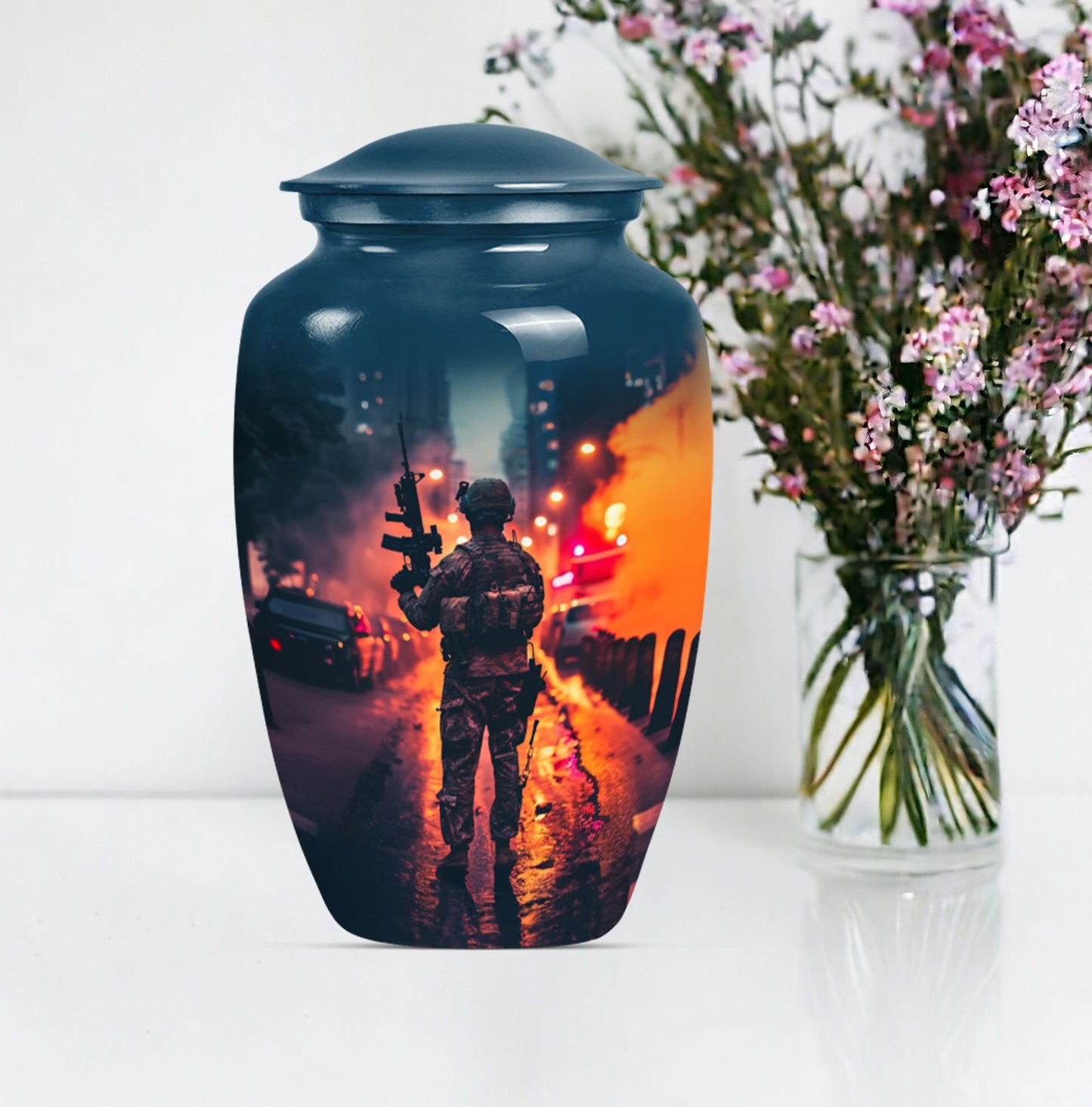 military burial urn.