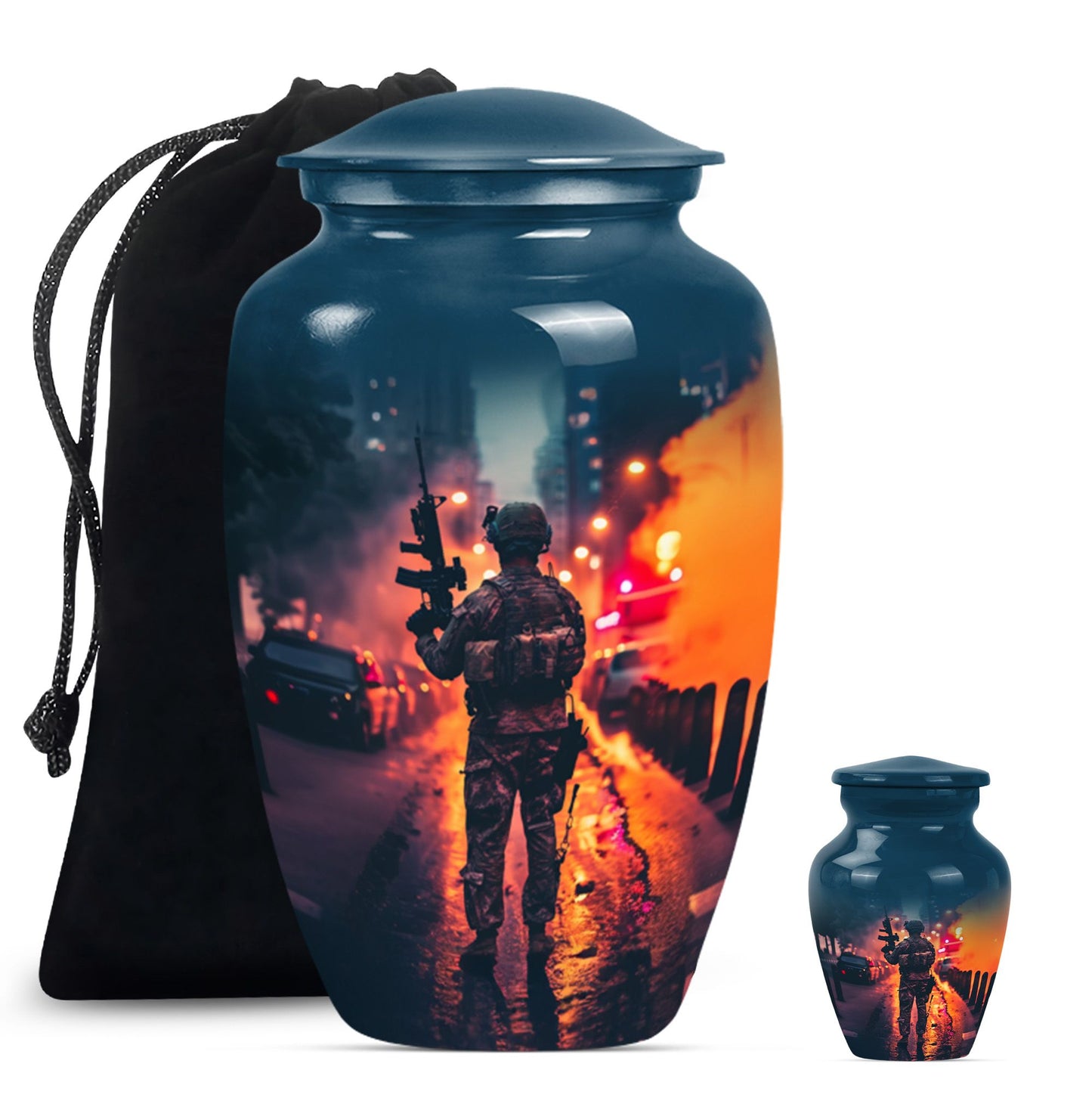 military burial urn.