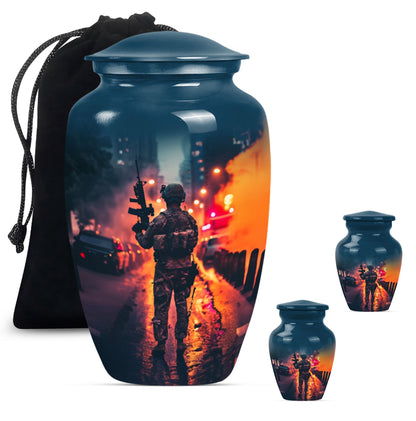 military burial urn.