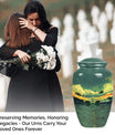10-inch military urn, memorial adult urn for human ashes.