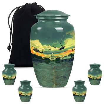 Large Urn with 2 Mini Urn