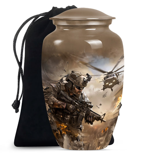 military urn, personalized cremation urn for adult ashes