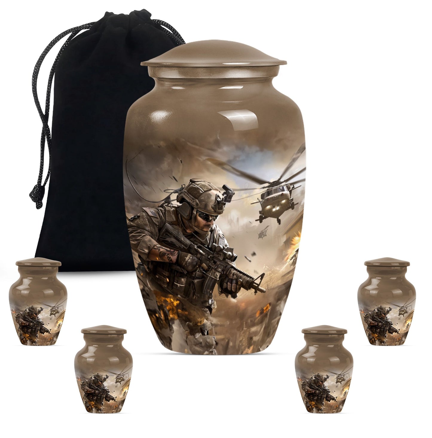 military urn, personalized cremation urn for adult ashes