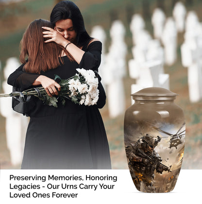 military urn, personalized cremation urn for adult ashes