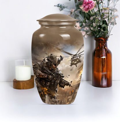 military urn, personalized cremation urn for adult ashes