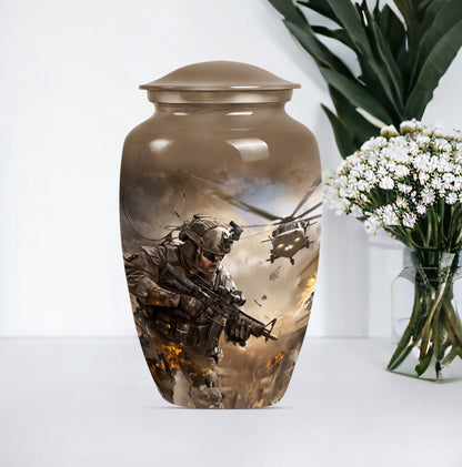 military urn, personalized cremation urn for adult ashes
