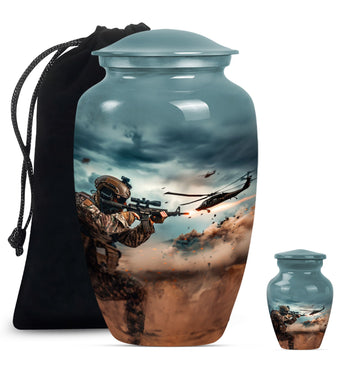 Large Urn With 1 Keepsake Urn