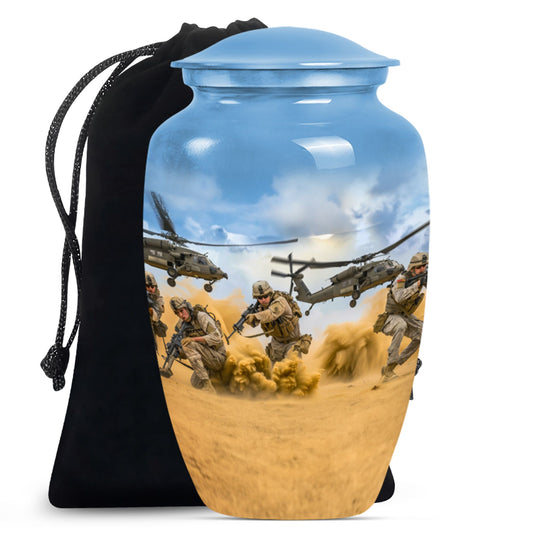 Military Urn For Human Ashes Keepsake Funeral, Ashes Urn