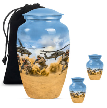 Large Urn With 2 Keepsake Urn