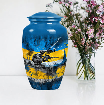 military urn for burial.