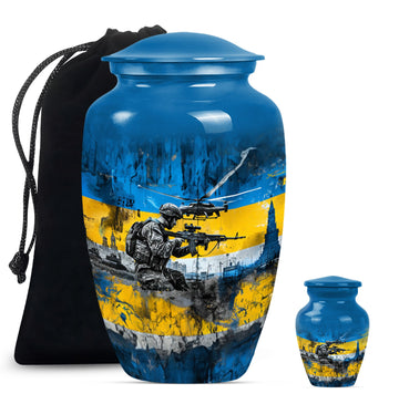 Large Urn With 1 Keepsake Urn