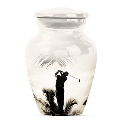 Personalized Golf Keepsake Urn for Human Ashes - 10-inch, 200 cu in - Yatskia