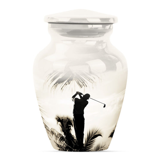 Golf Cremation Urns For Human Ashes - Urn Keepsake Combo Set
