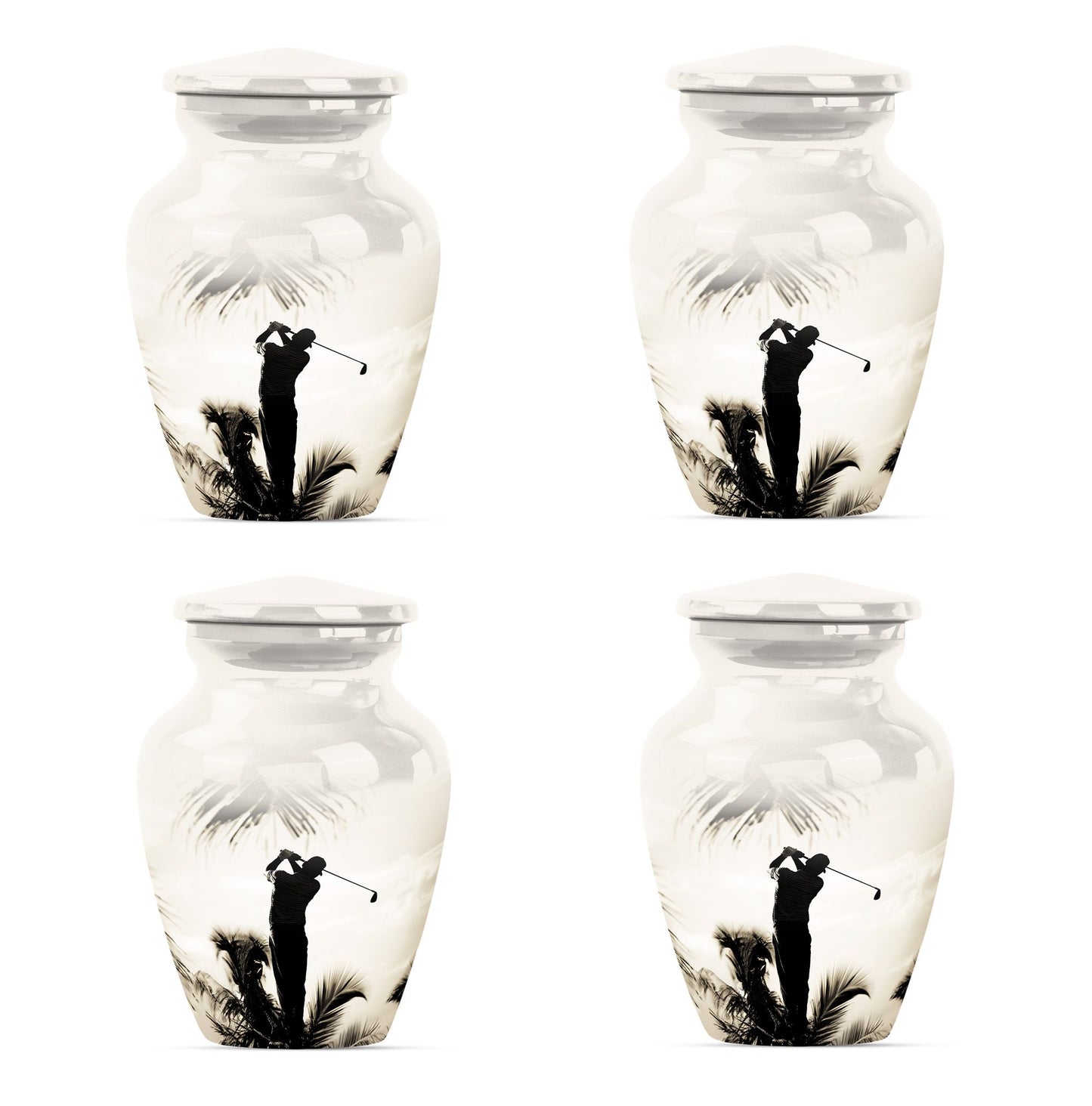 Personalized Golf Keepsake Urn for Human Ashes - 10-inch, 200 cu in - Yatskia