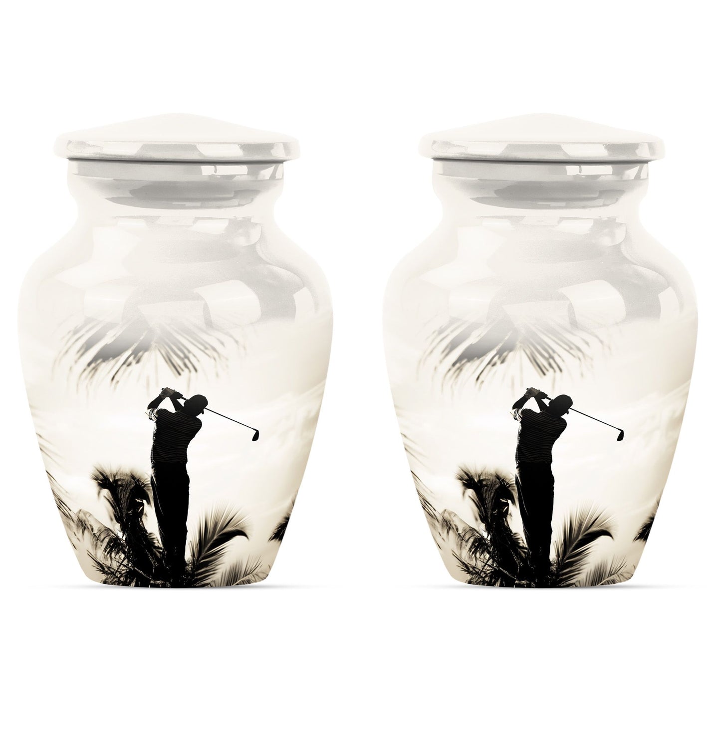 Personalized Golf Keepsake Urn for Human Ashes - 10-inch, 200 cu in - Yatskia