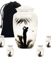 Golf Cremation Urns For Human Ashes - Urn Keepsake Combo Set