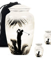 Golf Cremation Urns For Human Ashes - Urn Keepsake Combo Set