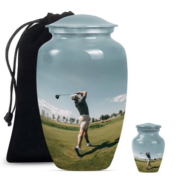 Large Urn With 1 Keepsake Urn