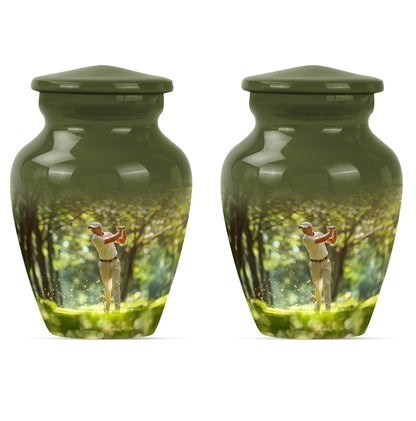 Personalized Golf Cremation Urn for Adult - 10-inch, 200 cu in - Yatskia