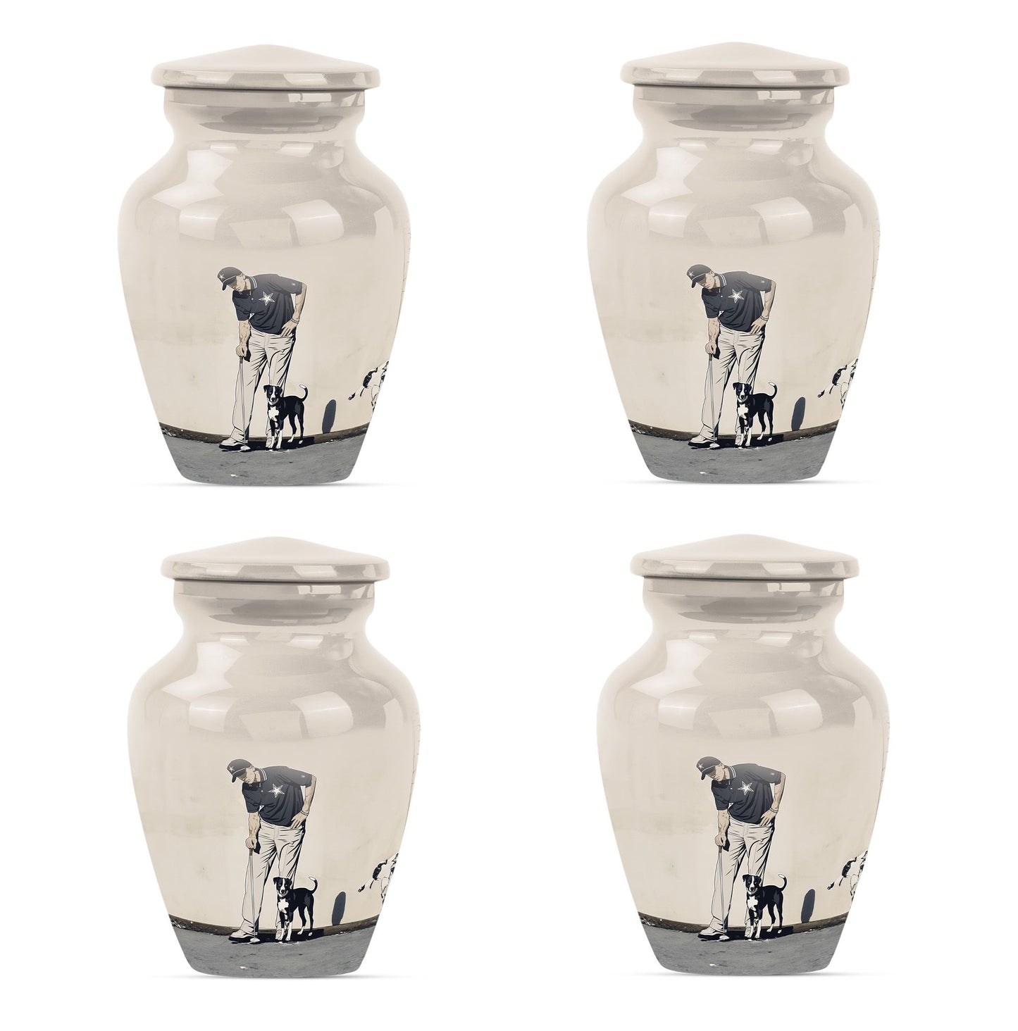 Personalized Golf Cremation Urn for Human Ashes - 10-inch, 200 cu in - Yatskia