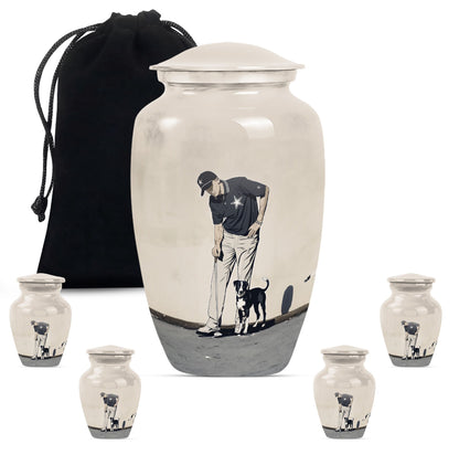Personalized Golf Cremation Urn for Human Ashes - 10-inch, 200 cu in - Yatskia