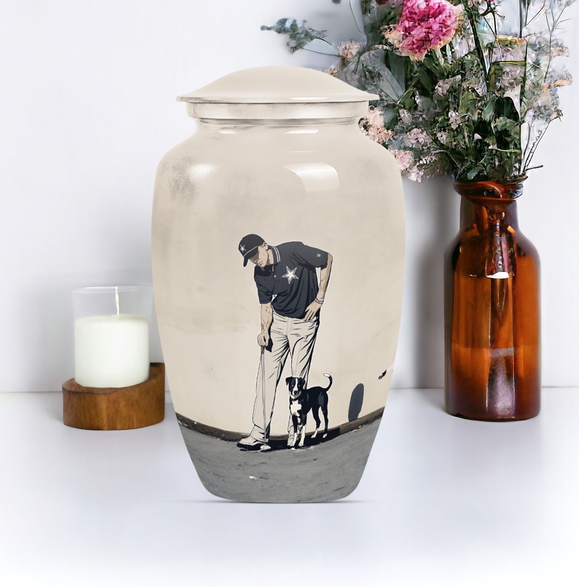 10-inch classic golf urn 