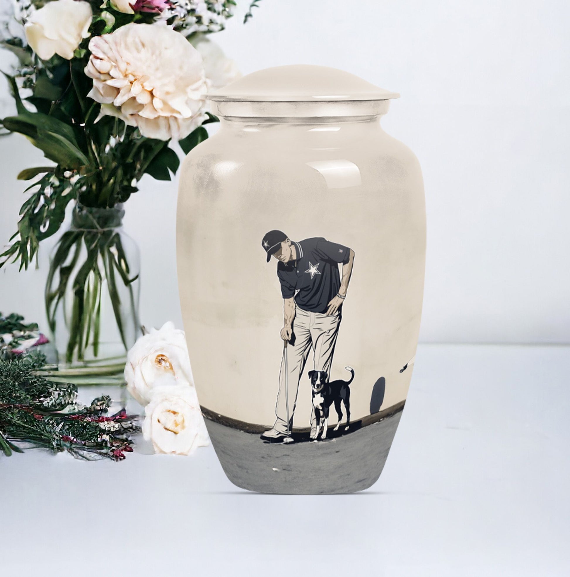 10-inch classic golf urn 