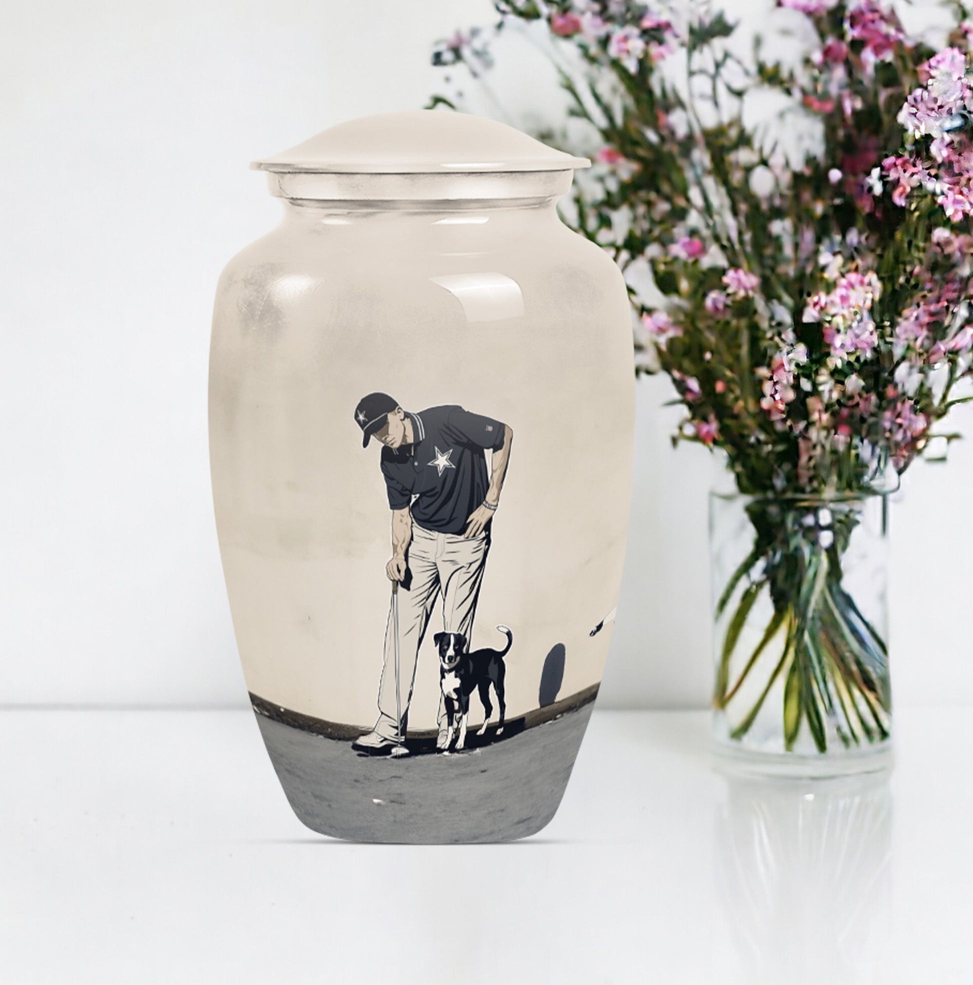 10-inch classic golf urn 