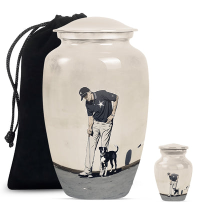 Personalized Golf Cremation Urn for Human Ashes - 10-inch, 200 cu in - Yatskia
