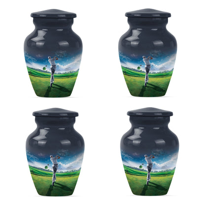Personalized Golf Keepsake Urn for Women - 10-inch, 200 cu in - Yatskia
