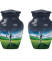 Golf Small Urn For Ashes For Women Funeral, Ashes Memorial Urn